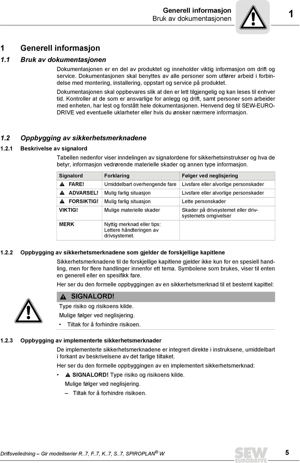 Dokumentasjonen skal oppbevares slik at den er lett tilgjengelig og kan leses til enhver tid.