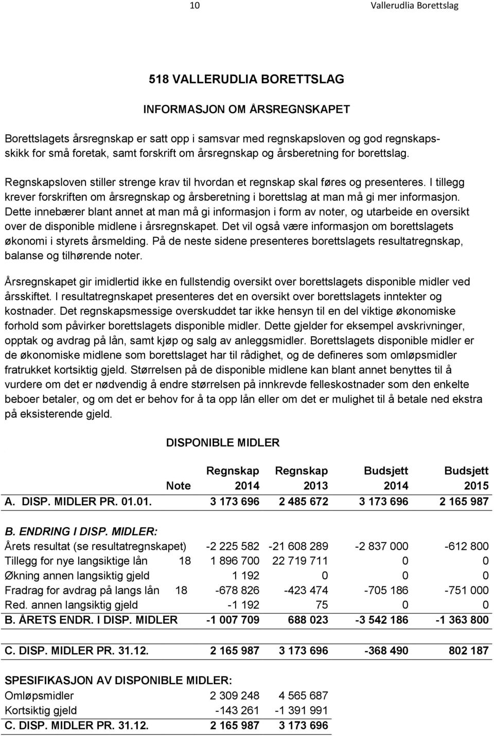 I tillegg krever forskriften om årsregnskap og årsberetning i borettslag at man må gi mer informasjon.