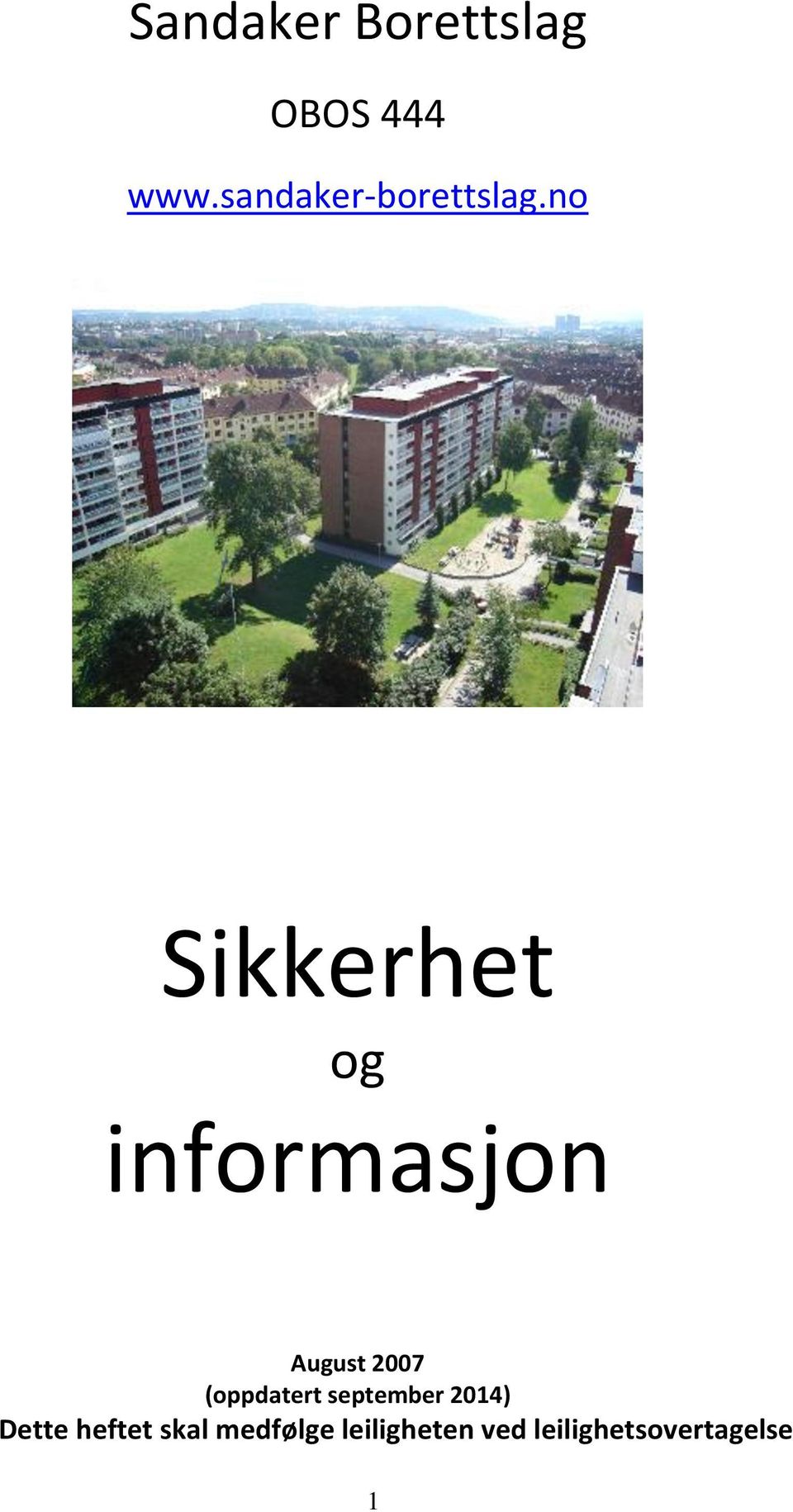 no Sikkerhet og informasjon August 2007