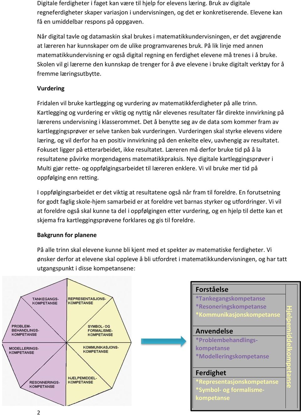 På lik linje med annen matematikkundervisning er også digital regning en ferdighet elevene må trenes i å bruke.