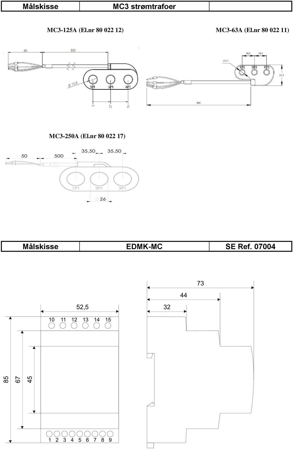 nr 80 022 12) MC3-63A (El.