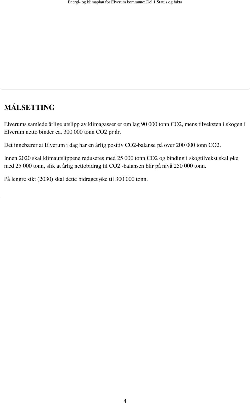 Det innebærer at Elverum i dag har en årlig positiv CO2-balanse på over 200 000 tonn CO2.