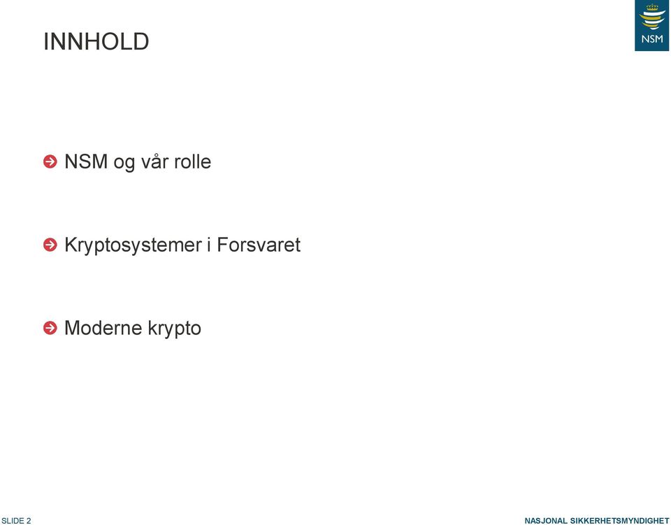 Kryptosystemer i