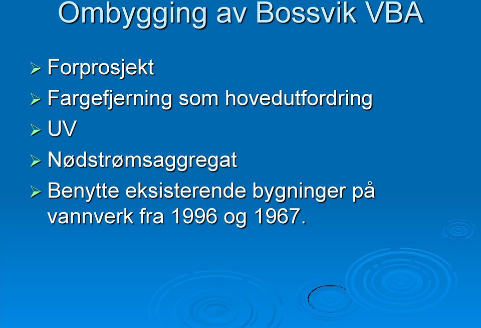 Nødstrømsaggregat Benytte