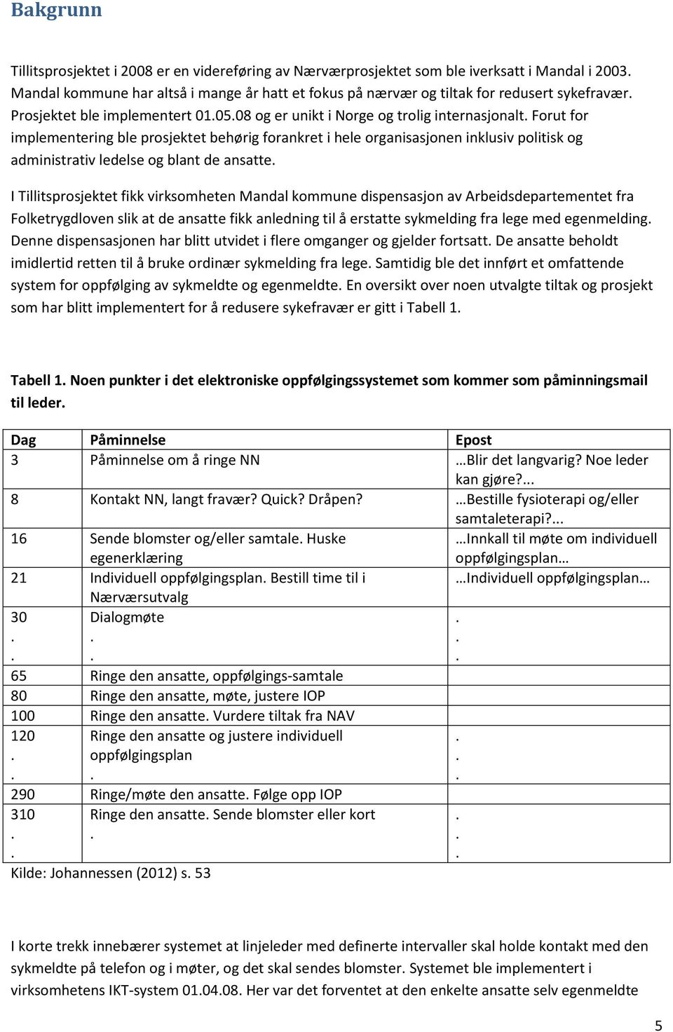 Forut for implementering ble prosjektet behørig forankret i hele organisasjonen inklusiv politisk og administrativ ledelse og blant de ansatte.