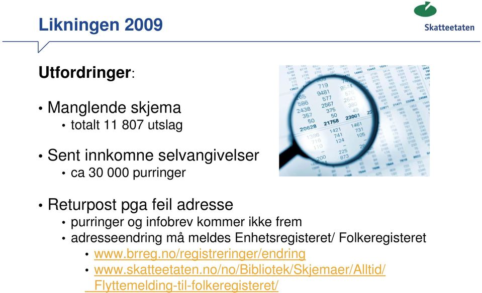 ikke frem adresseendring må meldes Enhetsregisteret/ Folkeregisteret www.brreg.