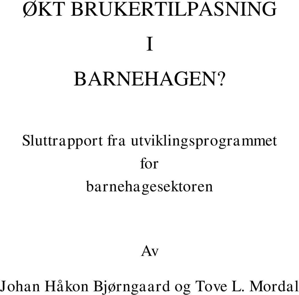 utviklingsprogrammet for