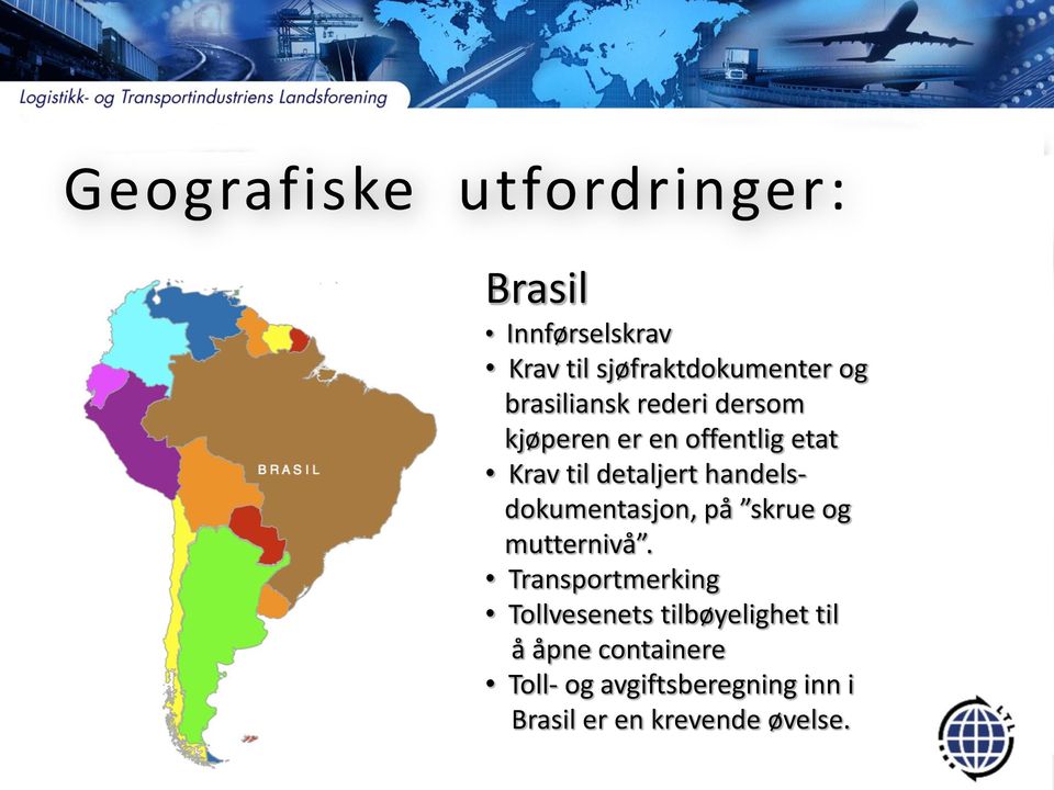 handelsdokumentasjon, på skrue og mutternivå.