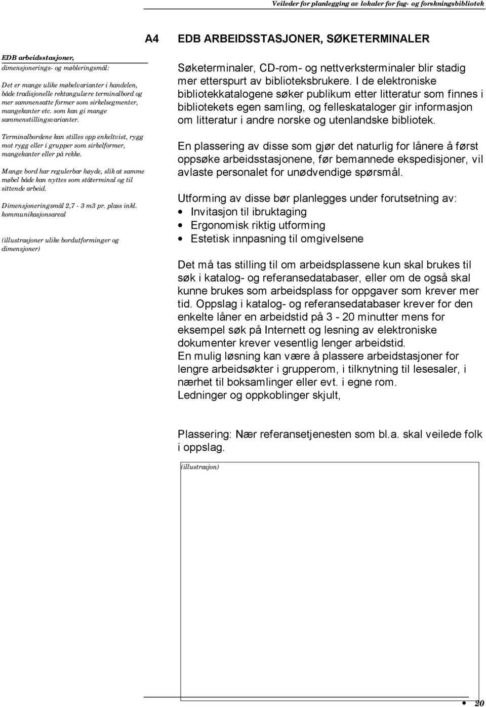 Terminalbordene kan stilles opp enkeltvist, rygg mot rygg eller i grupper som sirkelformer, mangekanter eller på rekke.