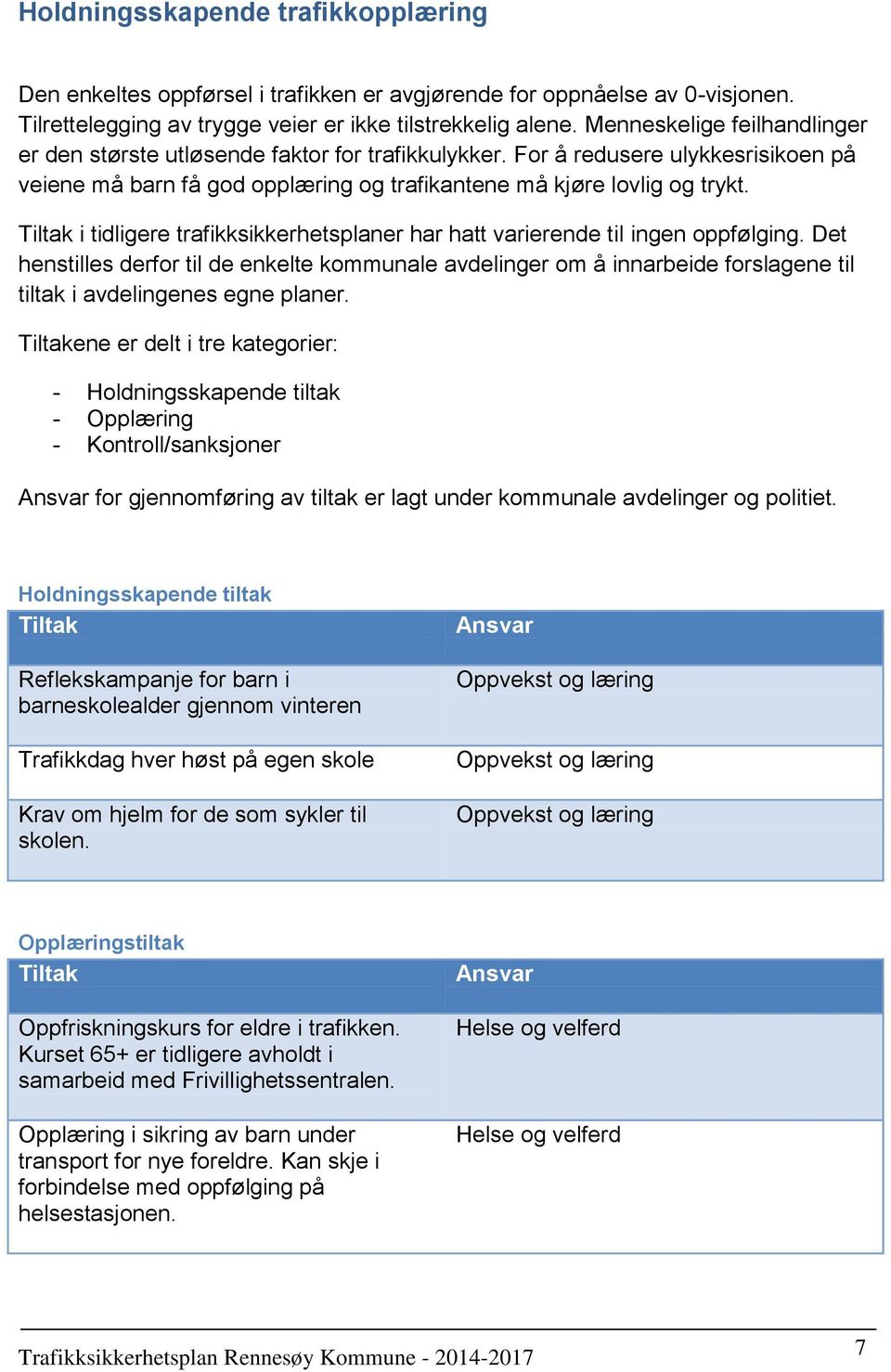 Tiltak i tidligere trafikksikkerhetsplaner har hatt varierende til ingen oppfølging.