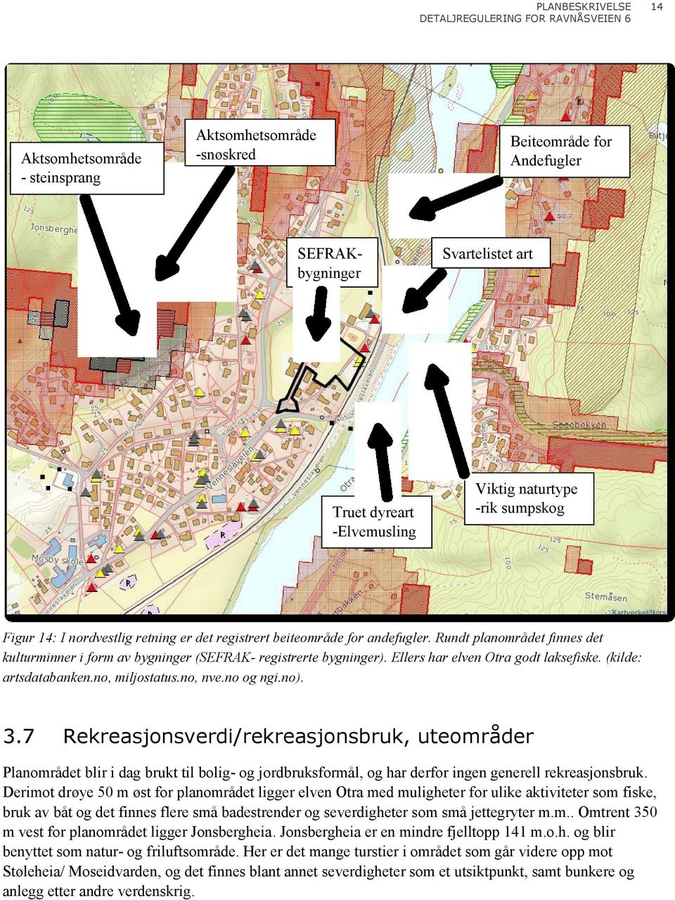 (kilde: artsdatabanken.no, miljostatus.no, nve.no og ngi.no). 3.