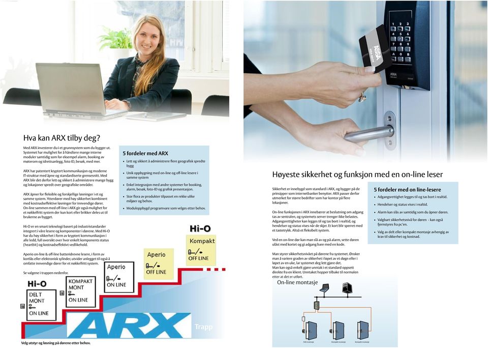 ARX har patentert kryptert kommunikasjon og moderne IT-struktur med åpne og standardiserte grensesnitt.