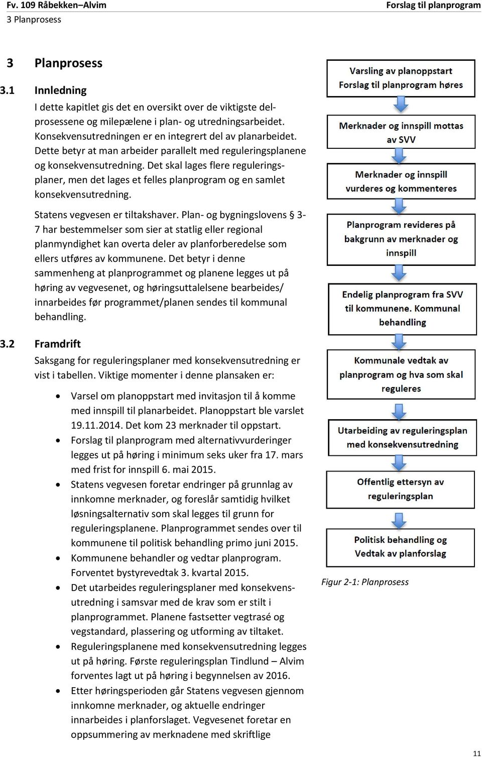 Det skal lages flere reguleringsplaner, men det lages et felles planprogram og en samlet konsekvensutredning. Statens vegvesen er tiltakshaver.