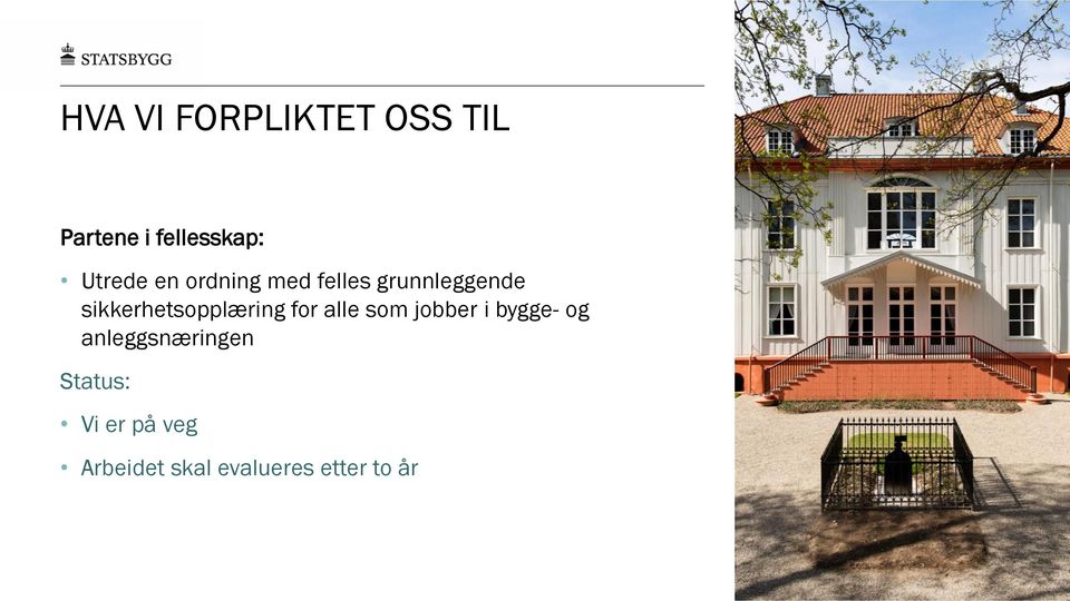 sikkerhetsopplæring for alle som jobber i bygge- og