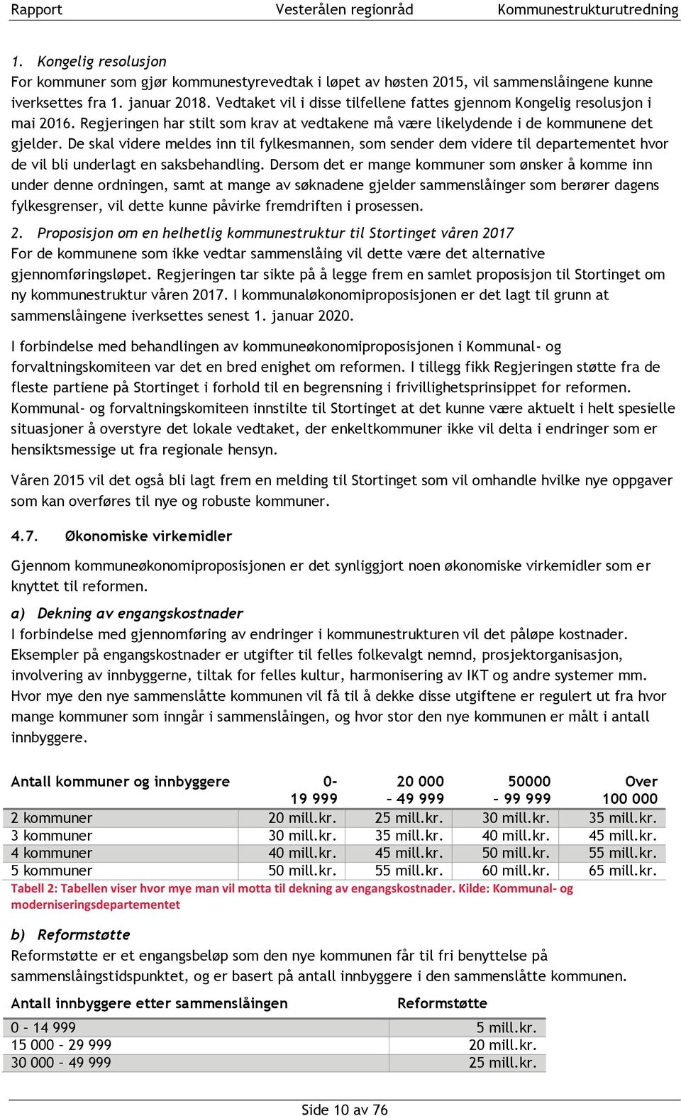 De skal videre meldes inn til fylkesmannen, som sender dem videre til departementet hvor de vil bli underlagt en saksbehandling.