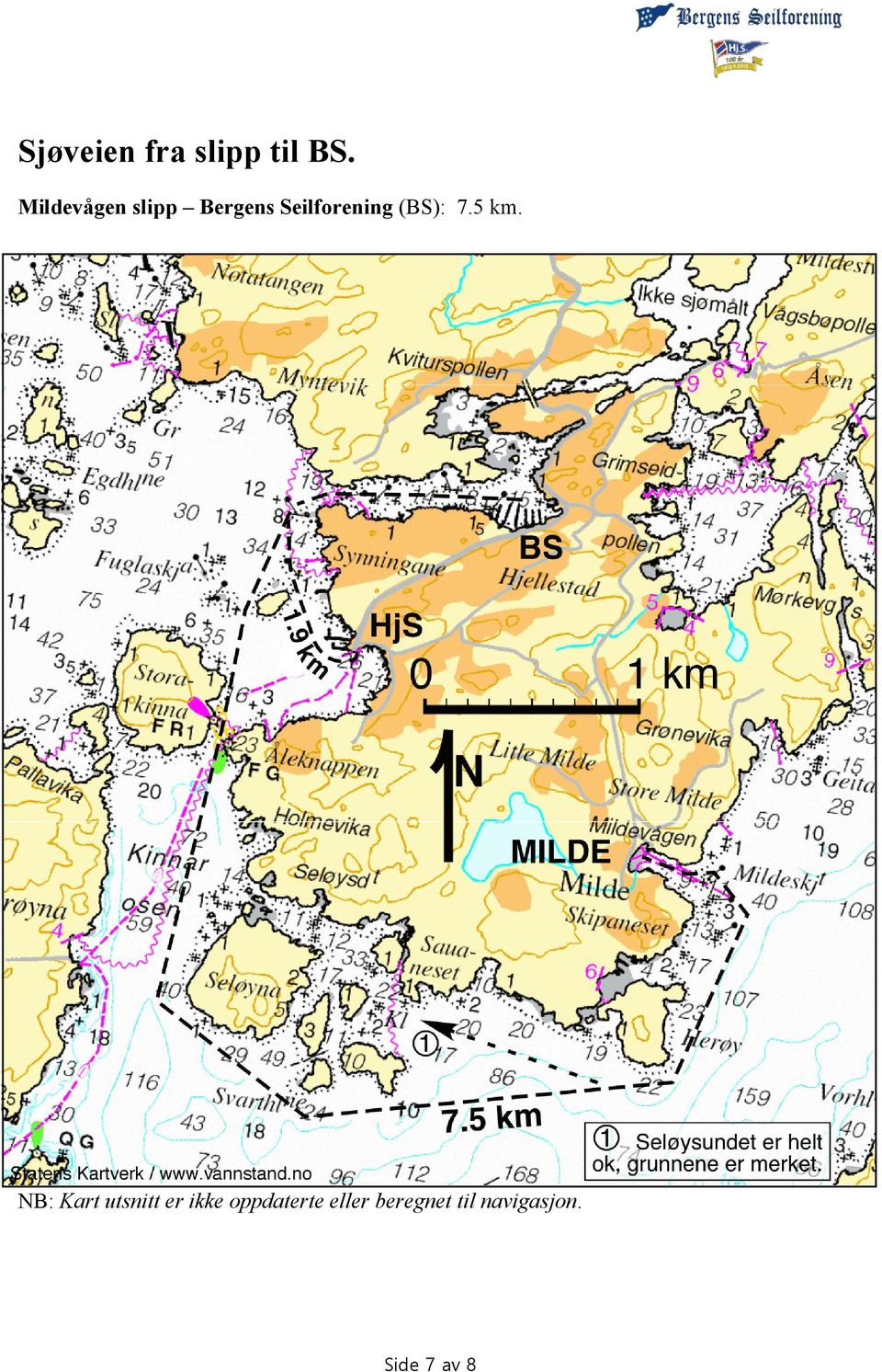 (BS): 7.5 km.