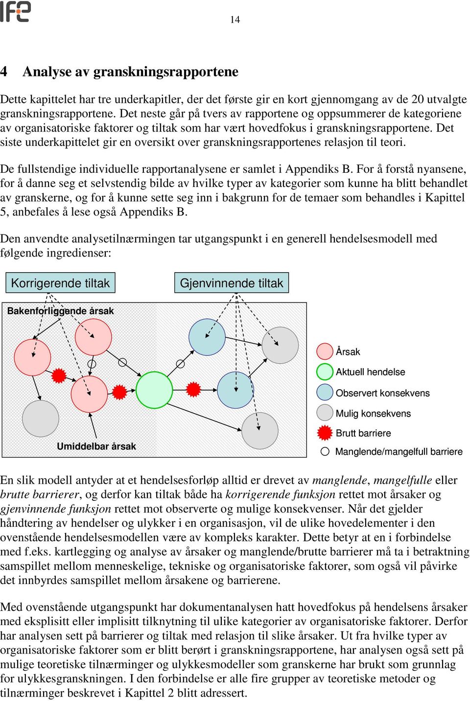 Det siste underkapittelet gir en oversikt over granskningsrapportenes relasjon til teori. De fullstendige individuelle rapportanalysene er samlet i Appendiks B.