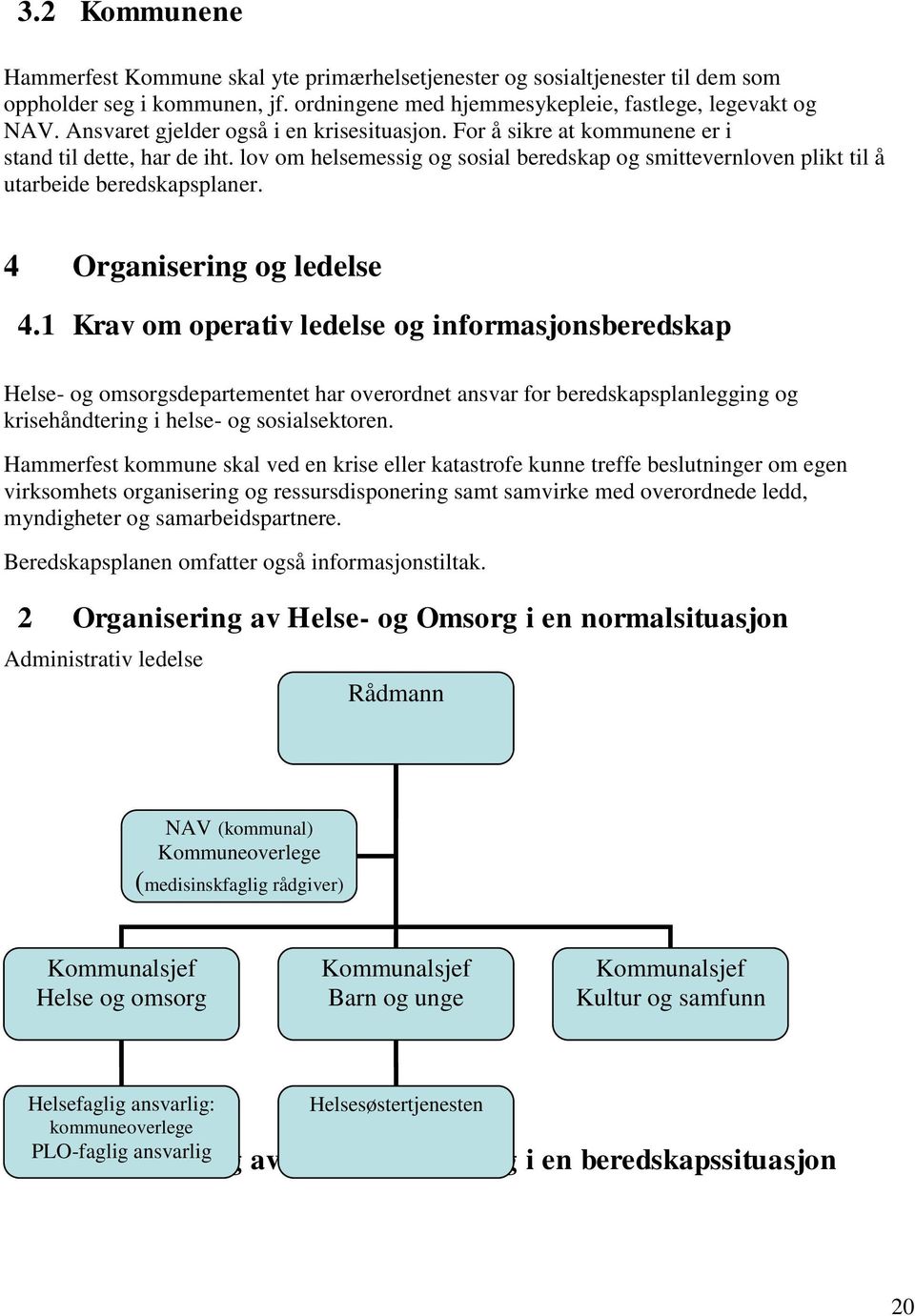 4 Organisering og ledelse 4.