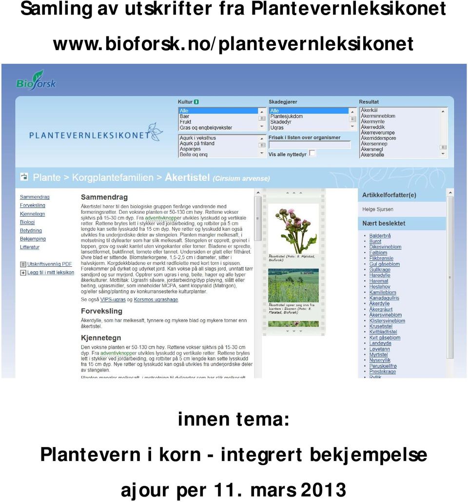 no/plantevernleksikonet innen tema: