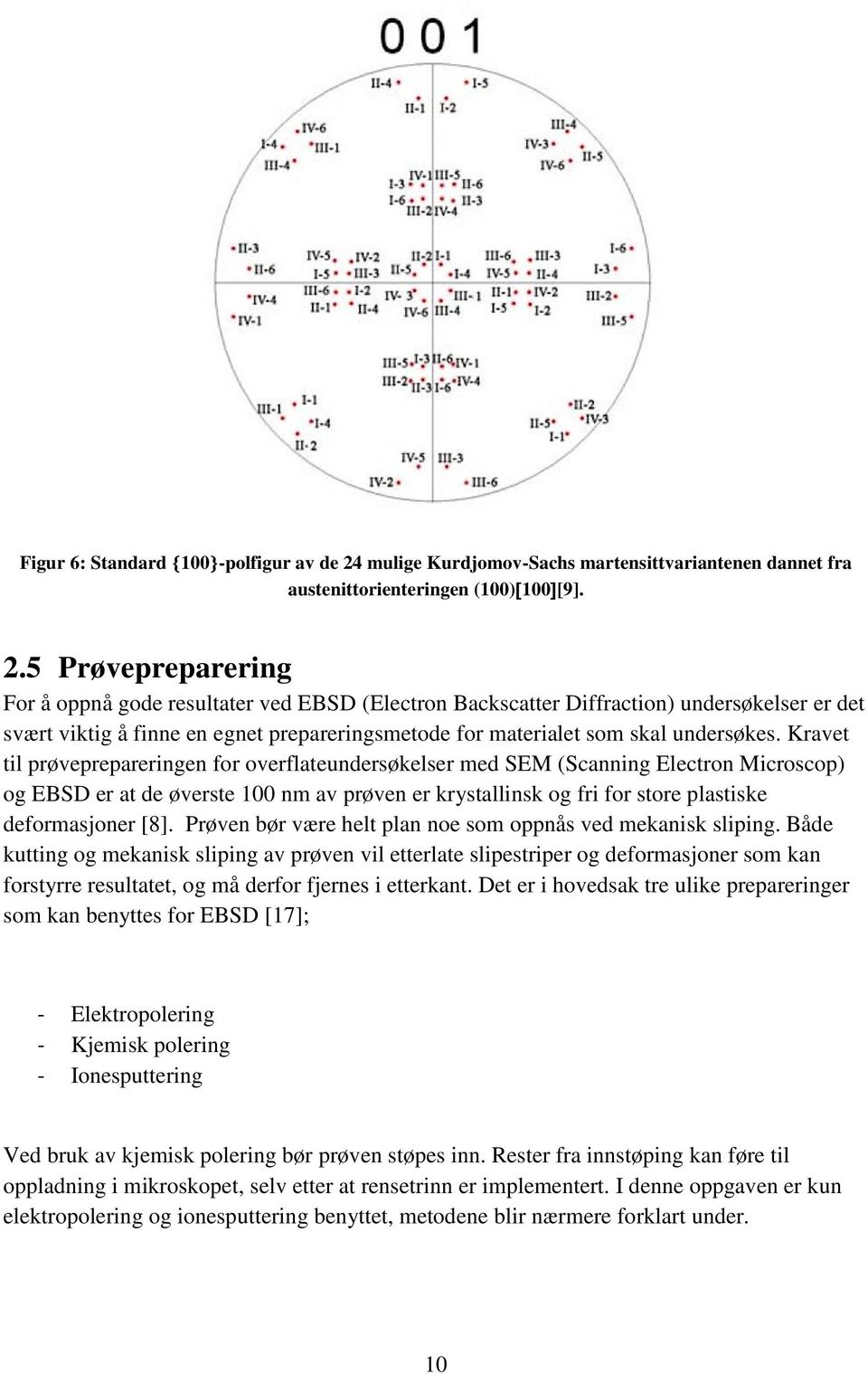 5 Prøvepreparering For å oppnå gode resultater ved EBSD (Electron Backscatter Diffraction) undersøkelser er det svært viktig å finne en egnet prepareringsmetode for materialet som skal undersøkes.