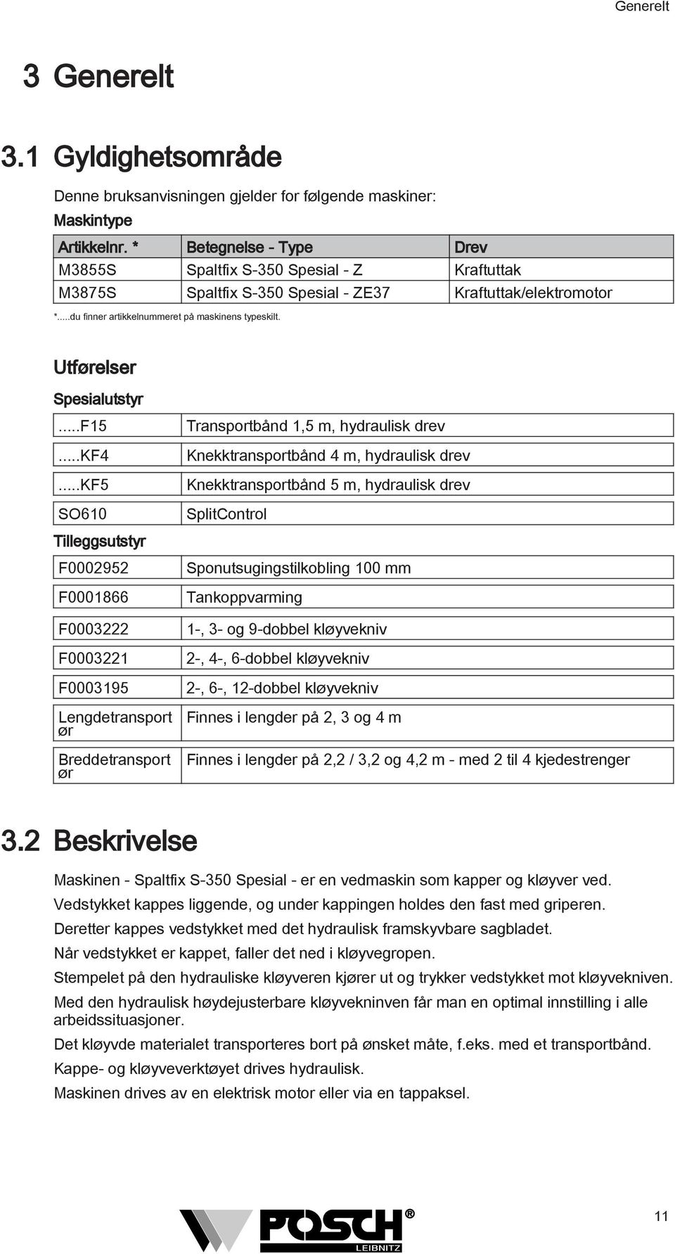 Utførelser Spesialutstyr...F5...KF4.