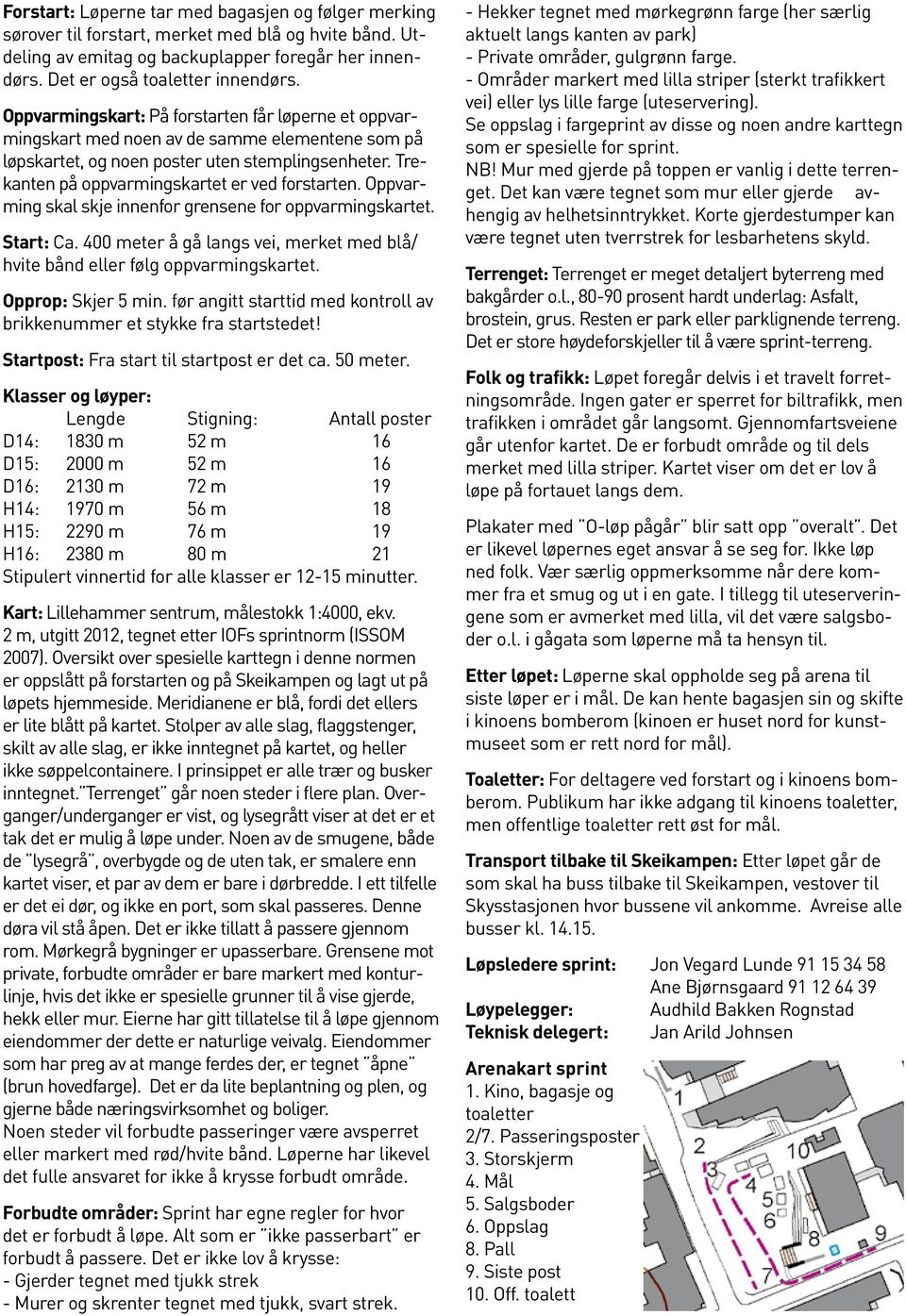 Trekanten på oppvarmingskartet er ved forstarten. Oppvarming skal skje innenfor grensene for oppvarmingskartet. Start: Ca.