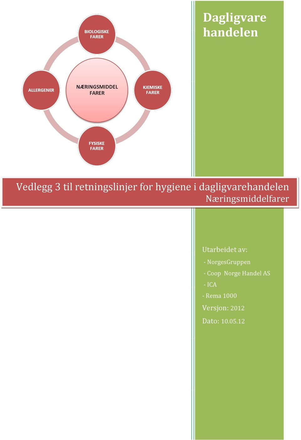 Næringsmiddelfarer Utarbeidet av: - NorgesGruppen -