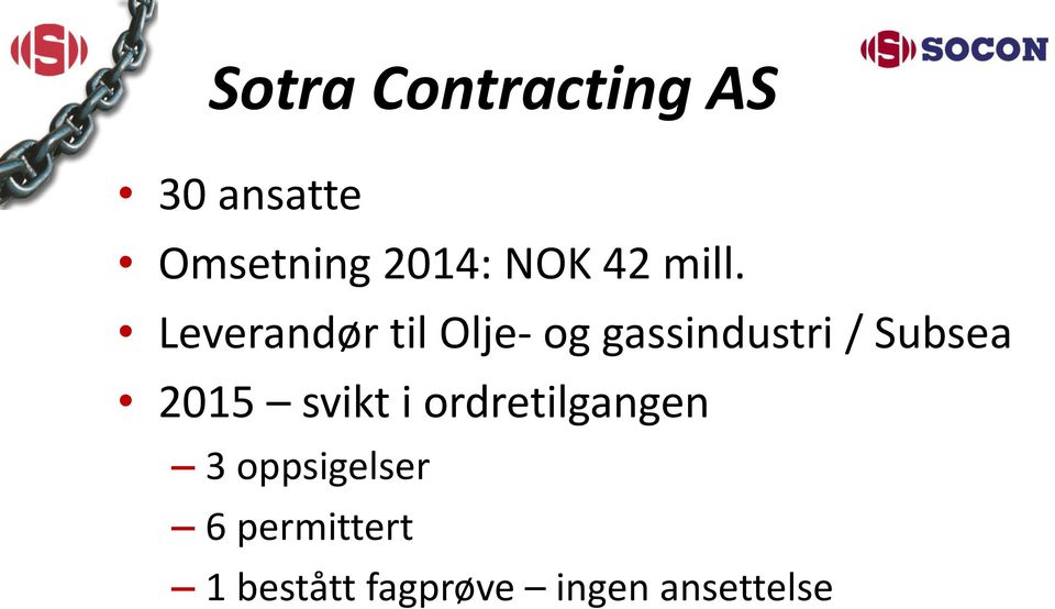 Leverandør til Olje- og gassindustri / Subsea