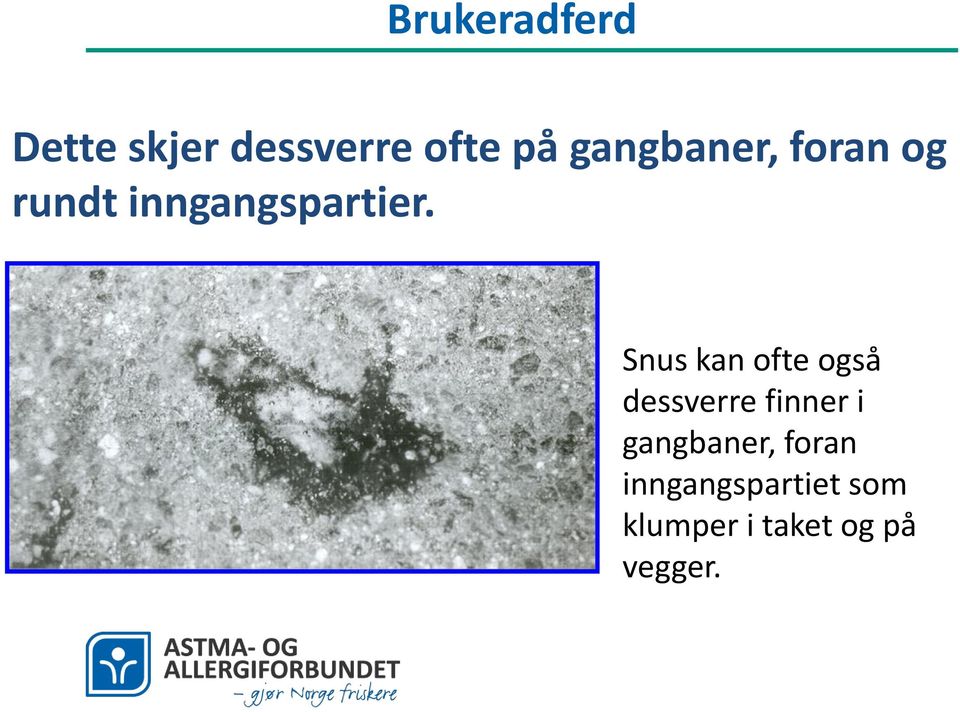 Snus kan ofte også dessverre finner i