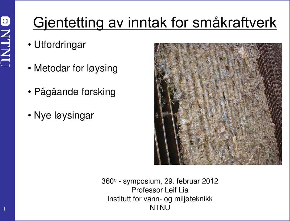 Nye løysingar 1 360 o - symposium, 29.