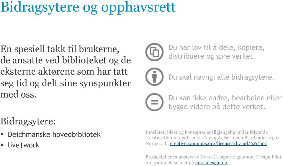 Bidragsytere:!! Deichmanske hovedbibliotek!