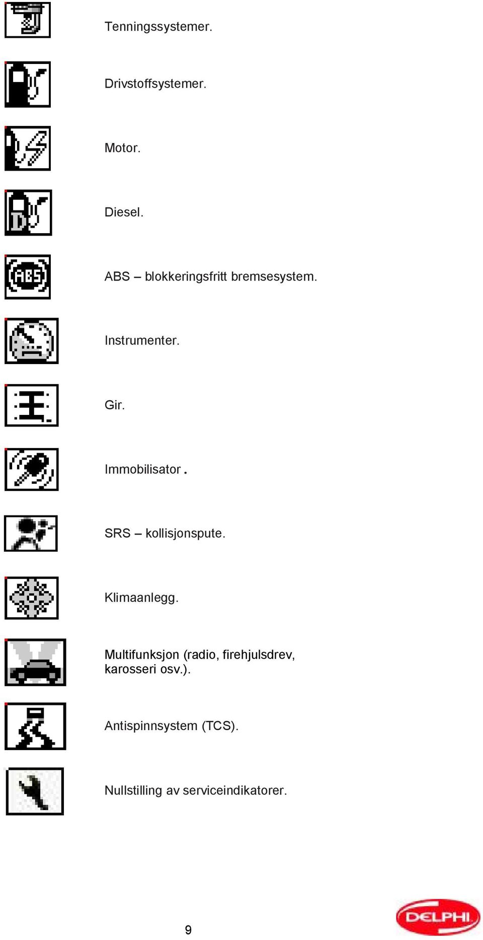 Immobilisator. SRS kollisjonspute. Klimaanlegg.