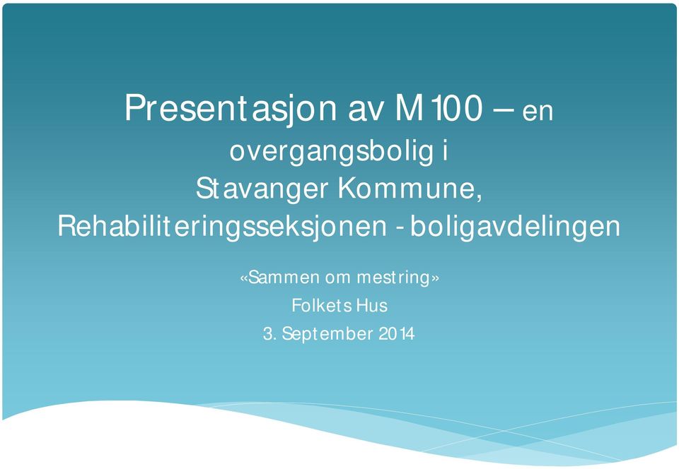 Rehabiliteringsseksjonen -