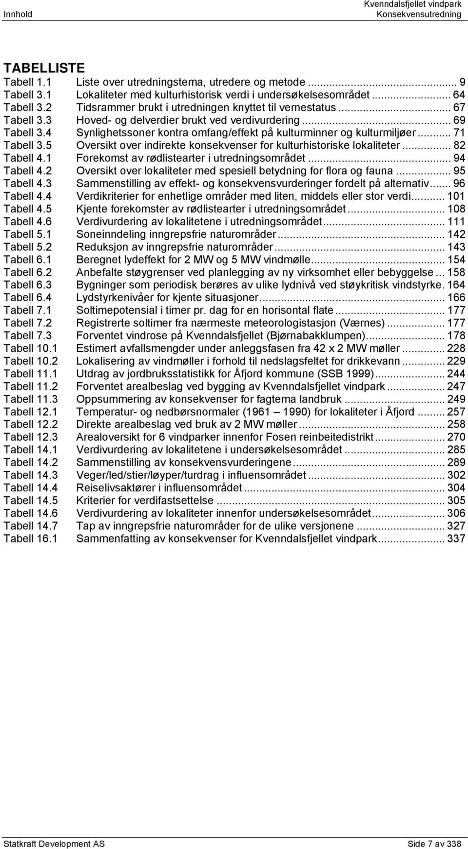 4 Synlighetssoner kontra omfang/effekt på kulturminner og kulturmiljøer... 71 Tabell 3.5 Oversikt over indirekte konsekvenser for kulturhistoriske lokaliteter... 82 Tabell 4.