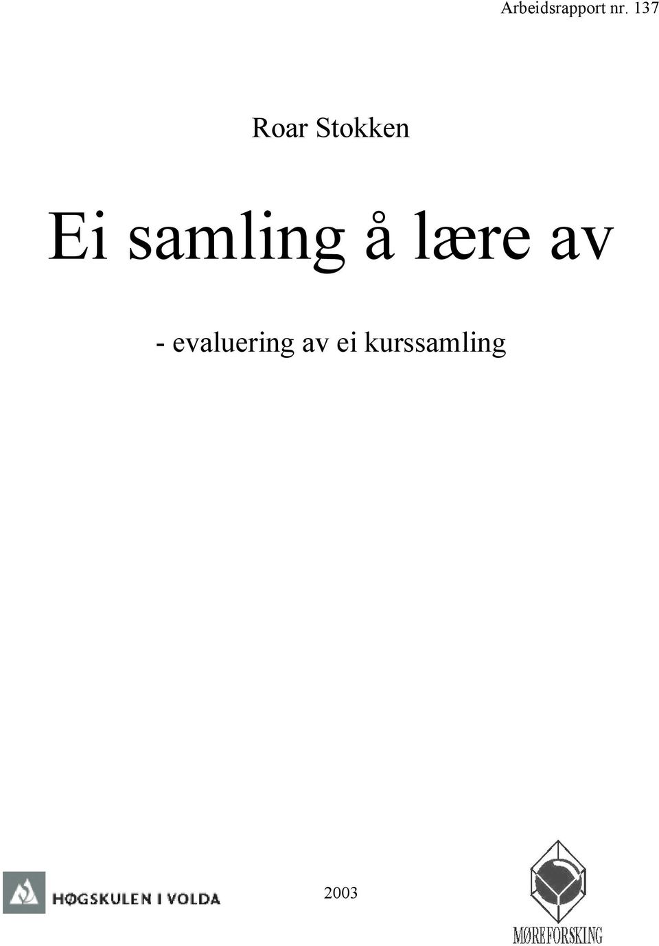 samling å lære av -