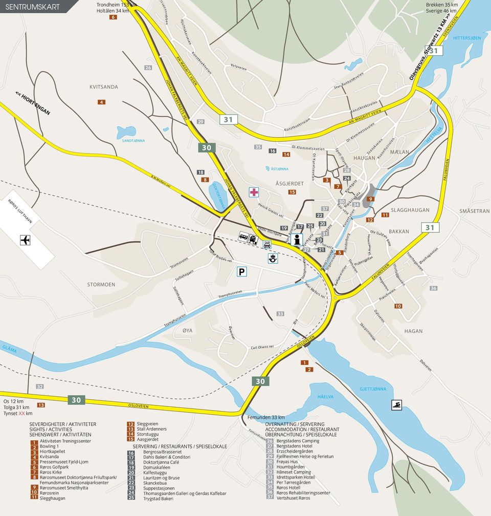 >> SVENSKVEIEN HITTERSJØEN << HIORT-ENGAN RØROS LUFTHAVN 4 STORMO