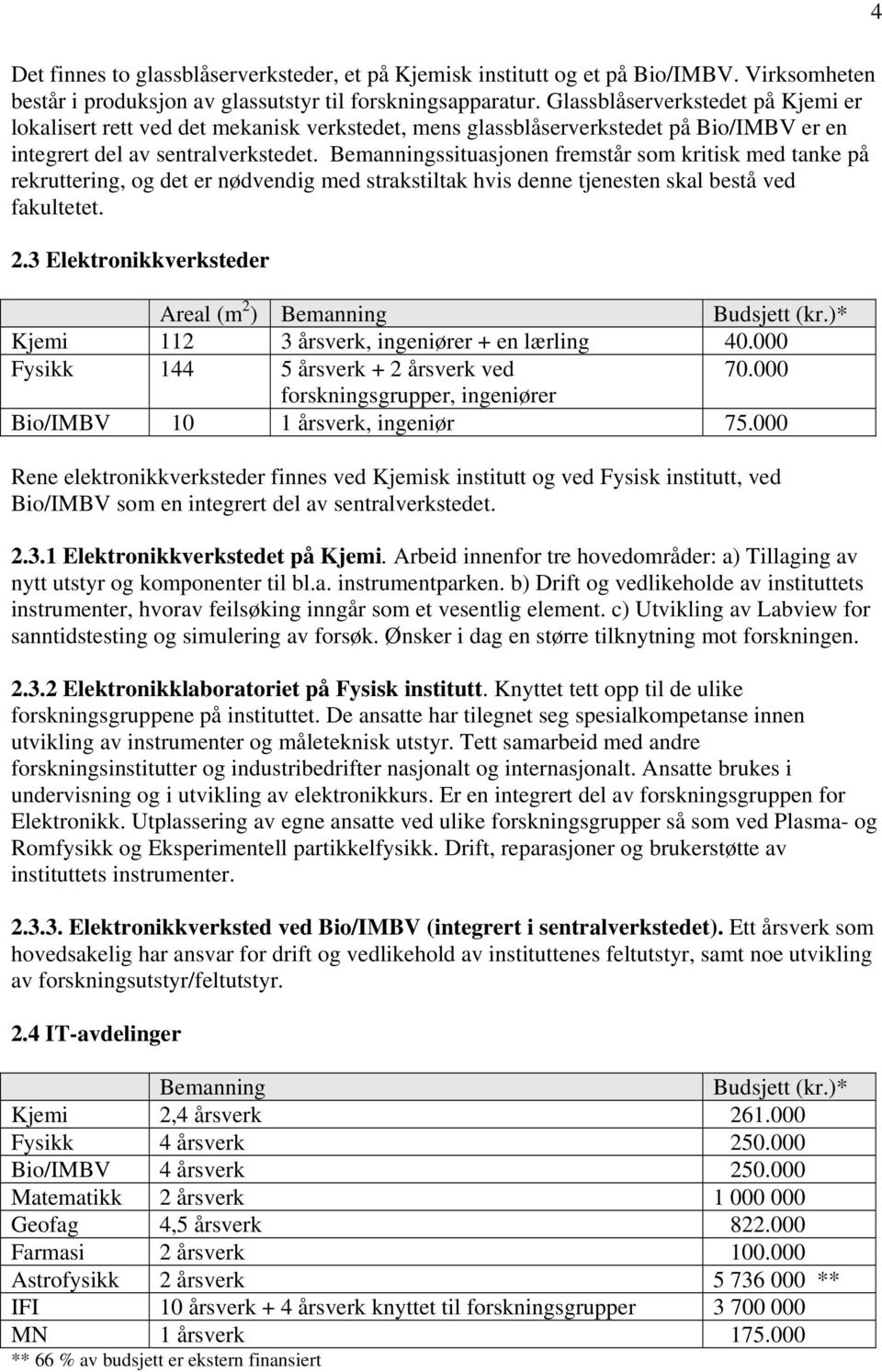 Bemanningssituasjonen fremstår som kritisk med tanke på rekruttering, og det er nødvendig med strakstiltak hvis denne tjenesten skal bestå ved fakultetet. 2.