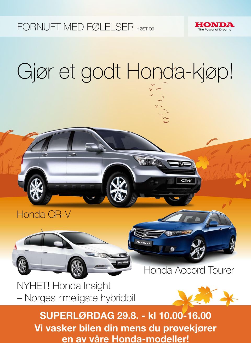 Honda Insight Norges rimeligste hybridbil Honda Accord