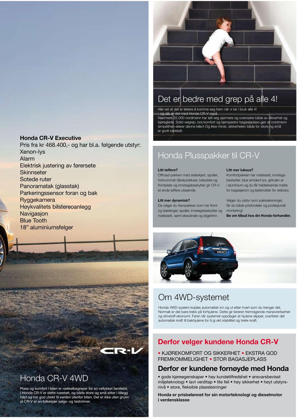 CR-V Executive Pris fra 