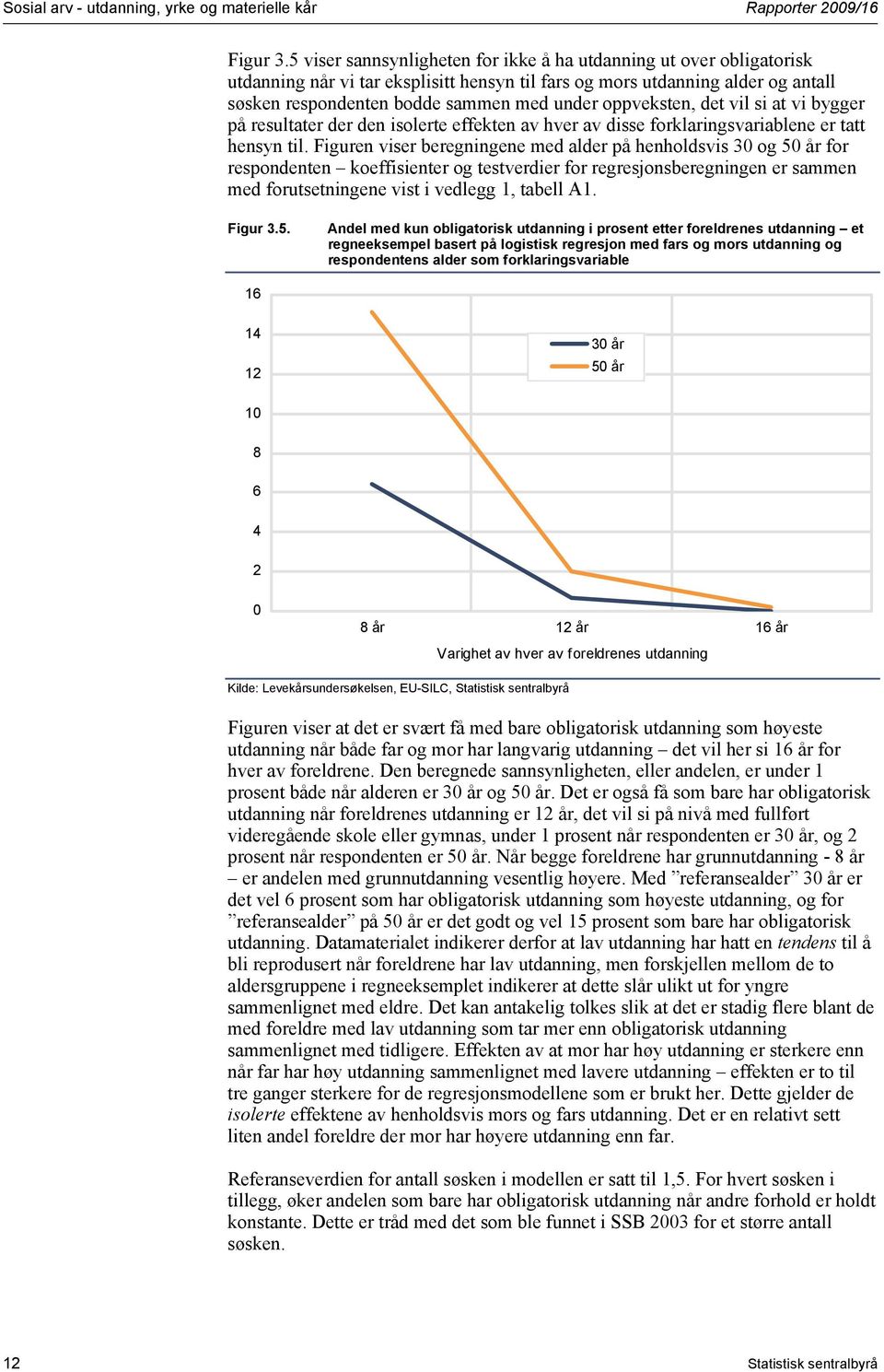 oppveksten, det vil si at vi bygger på resultater der den isolerte effekten av hver av disse forklaringsvariablene er tatt hensyn til.