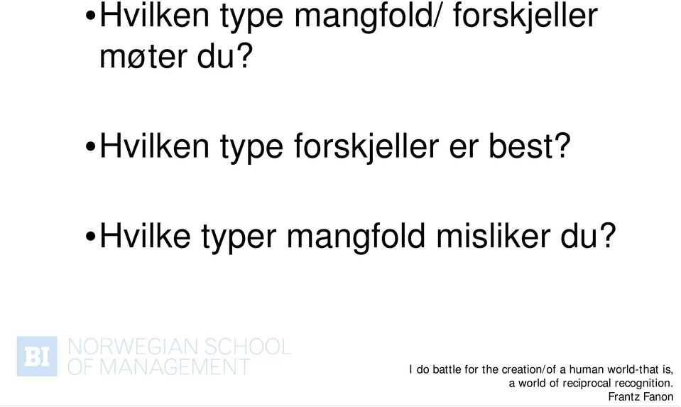 Hvilken type forskjeller er