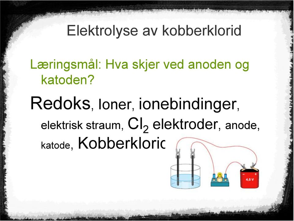 Redoks, Ioner, ionebindinger, elektrisk