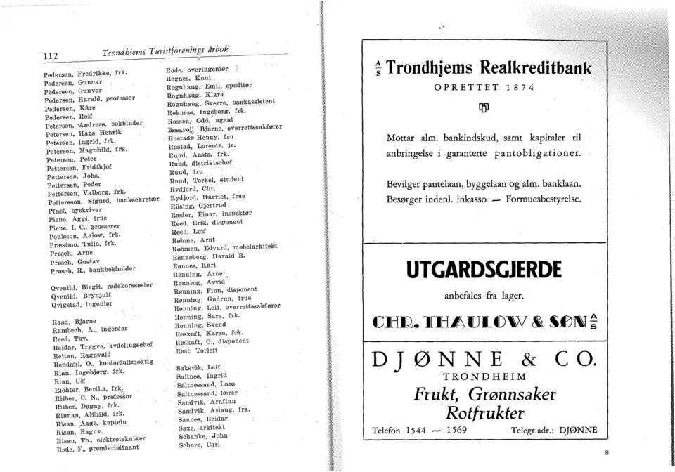 Pettersson, Sigurd, banksekretær Pfaifif, byskriver Piene, Aggi, frue Piene, I. C., grosserer Poulsson, Aalow, frk. Præstmo, Tulla, frk. Prøscli, Arne Prøsclh, G-uøtav PrøsQh, K.