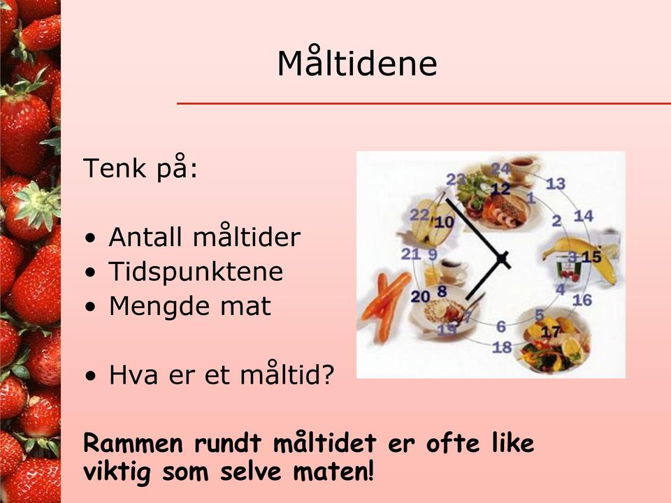 Hva er et måltid?