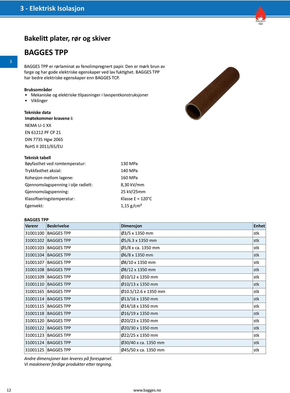 Mekaniske og elektriske tilpasninger i lavspentkonstruksjoner Viklinger NEMA LI-1 XX EN 61212 PF CP 21 DIN 775 Hgw 2065 RoHS II 2011/65/EU Bøyfasthet ved romtemperatur: Trykkfasthet aksial: Kohesjon