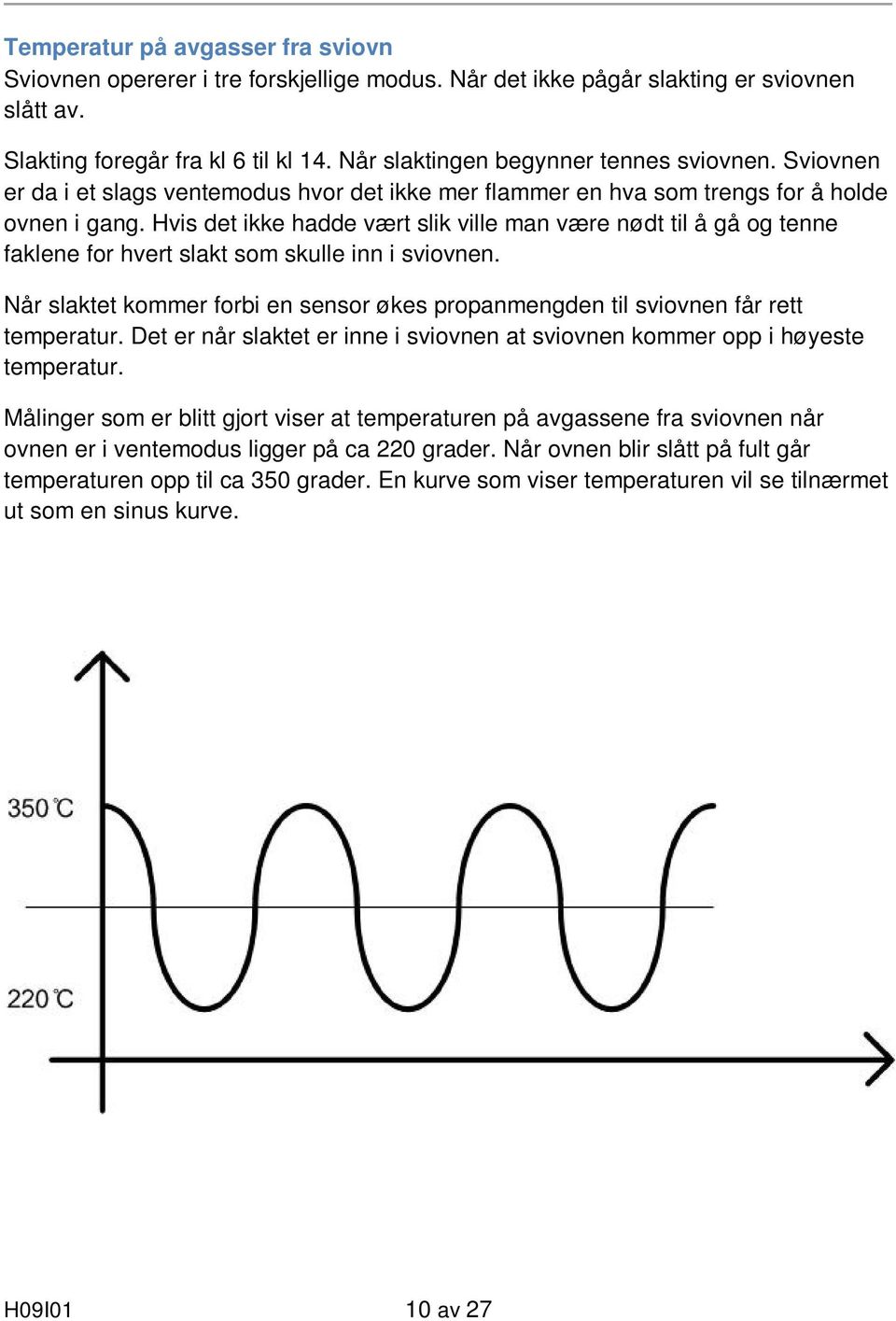 Hvis det ikke hadde vært slik ville man være nødt til å gå og tenne faklene for hvert slakt som skulle inn i sviovnen.