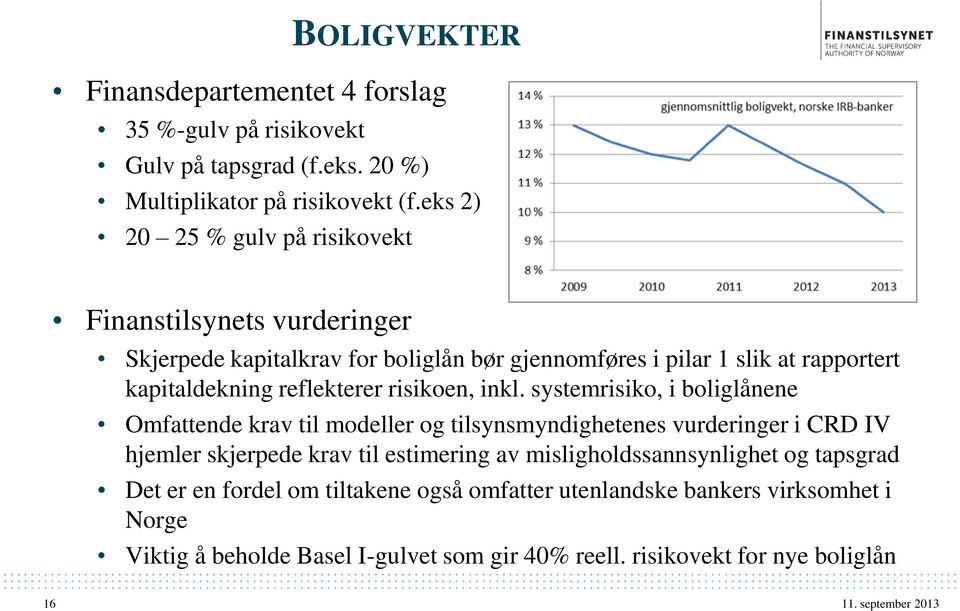 reflekterer risikoen, inkl.