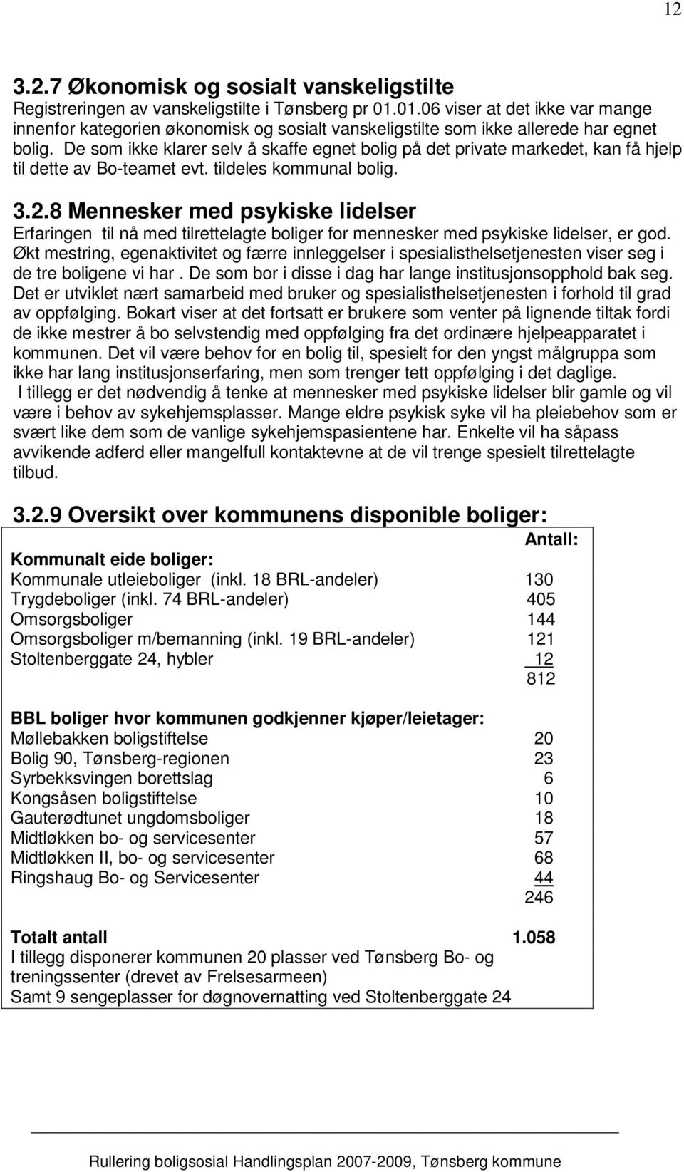 De som ikke klarer selv å skaffe egnet bolig på det private markedet, kan få hjelp til dette av Bo-teamet evt. tildeles kommunal bolig. 3.2.