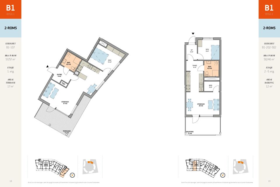 VF 12 m 2 31 m2 ENTRE 4 m2 1 22 m2 aggr. 22 m2 1 31 m2 12 m2 12 m2 1 Bygg, 1.