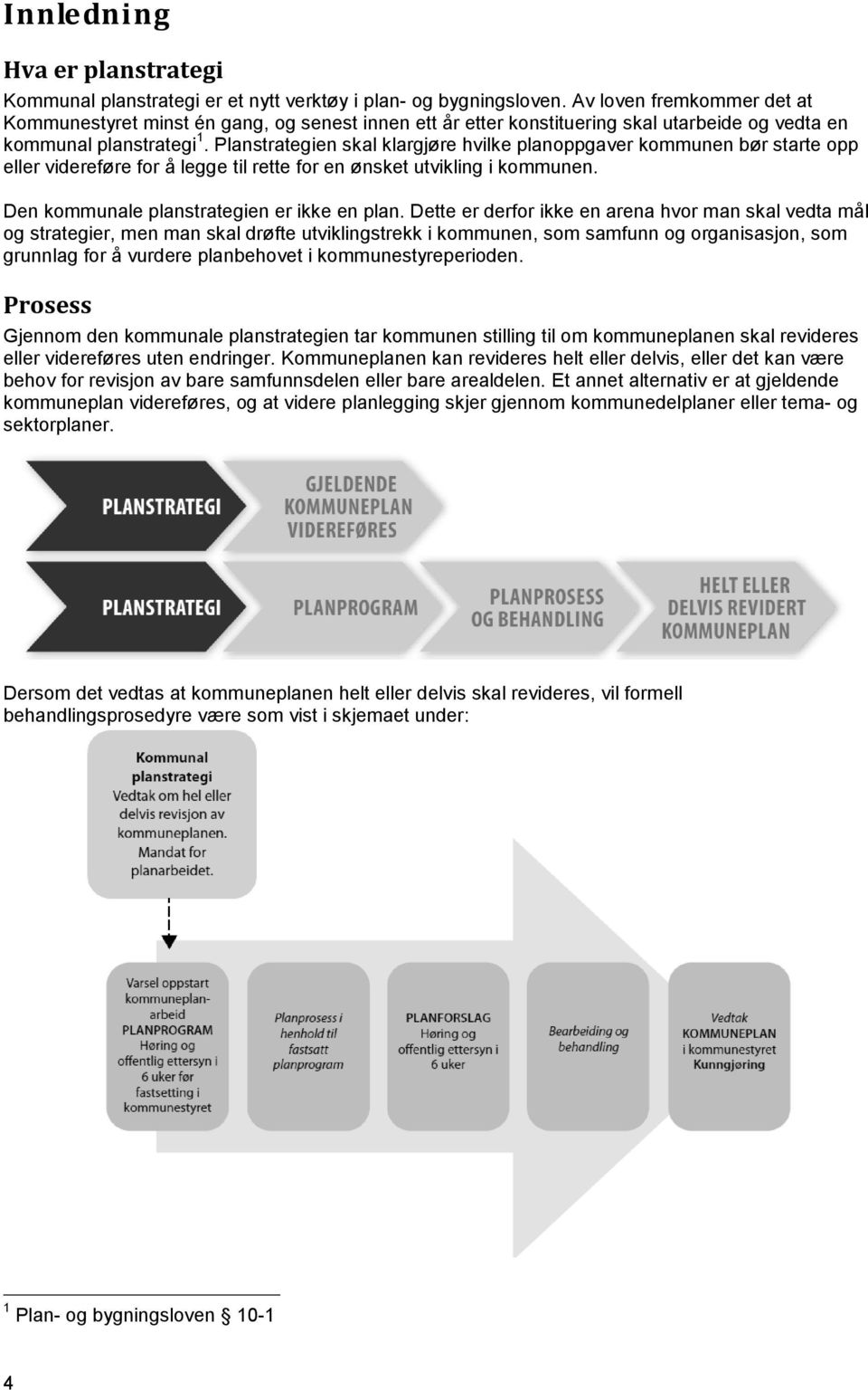 Planstrategien skal klargjøre hvilke planoppgaver kommunen bør starte opp eller videreføre for å legge til rette for en ønsket utvikling i kommunen. Den kommunale planstrategien er ikke en plan.